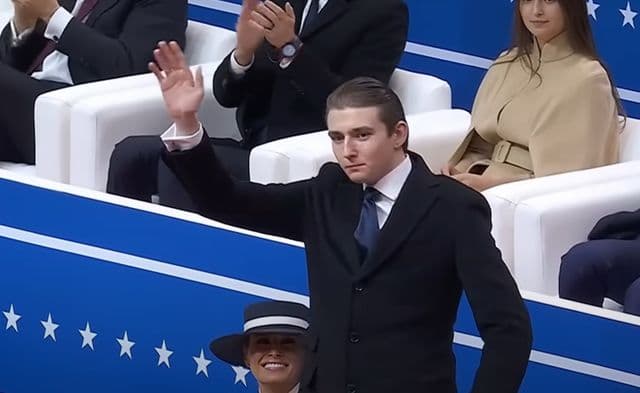 Barron Trump Waving