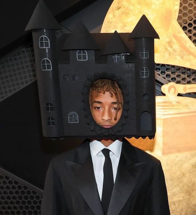 Jaden Smith Black Castle Hat At GRAMMYs